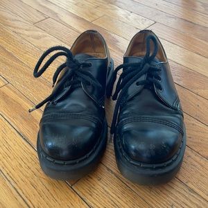 DOC MARTENS Vintage Chunky Platform Black Loafers
